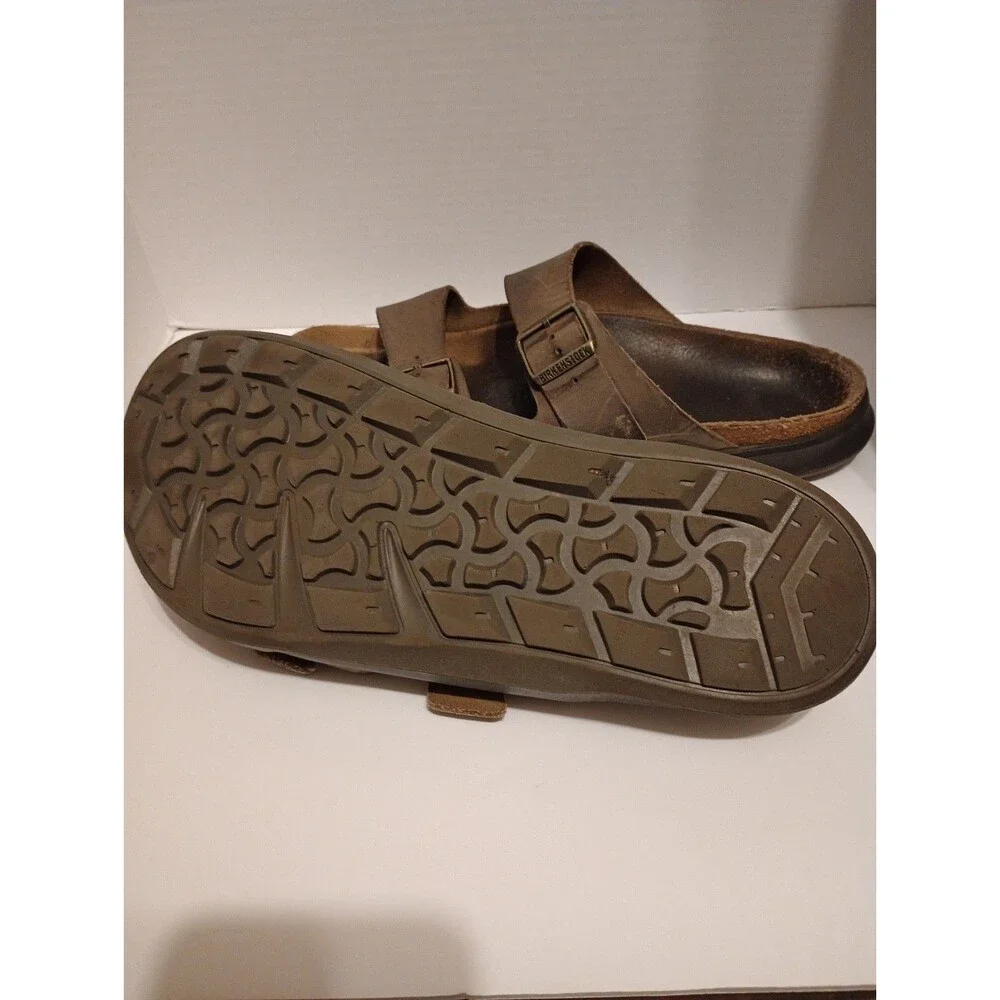 Birkenstock ARIZONA CROSSTOWN Men’s (42.5/9.5) Sandals Khaki Green Oiled Leather